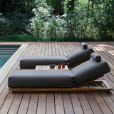 Lemieux Et Cie - S2 Teak Double Chaise Lounge