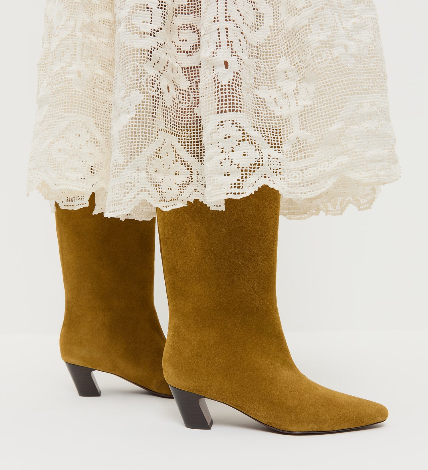 Loeffler Randall - Cleo Moss Suede Mid - Calf Boot