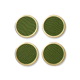 Veronica Beard - Croc-Embossed Leather Coaster Set