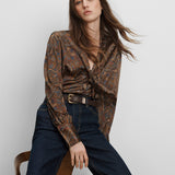 Veronica Beard - Francine Tie-Neck Blouse