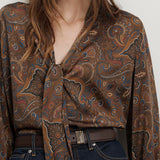 Veronica Beard - Francine Tie-Neck Blouse