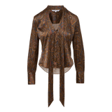 Veronica Beard - Francine Tie-Neck Blouse