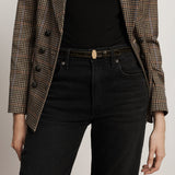 Veronica Beard - Dash Croc-Embossed Belt