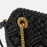 Small Veronica Beard Macramé Slouch Bag