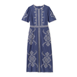 Cartolina - SP26 Bobbi Midi Dress - Indigo