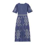 Cartolina - SP26 Bobbi Midi Dress - Indigo