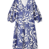 Cartolina - SU26 Dover Dress - Parrish Geo Print - Coastal Indigo