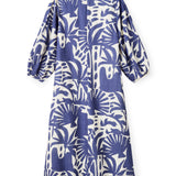 Cartolina - SU26 Dover Dress - Parrish Geo Print - Coastal Indigo