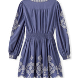 Cartolina - SP26 Blake Mini Dress - Indigo