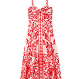 Cartolina - SU26 Ingrid Dress - Faraway Print - Poppy