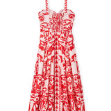 Cartolina - SU26 Ingrid Dress - Faraway Print - Poppy