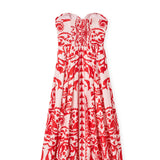 Cartolina - SU26 Ingrid Dress - Faraway Print - Poppy