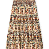 Cartolina - PF26 Kylie Midi Skirt - Kaleidoscope Print
