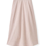 Cartolina - SP26 Liberty Midi Skirt - Camel Stripe