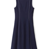 Cartolina - Rain Midi Dress - Dark Navy