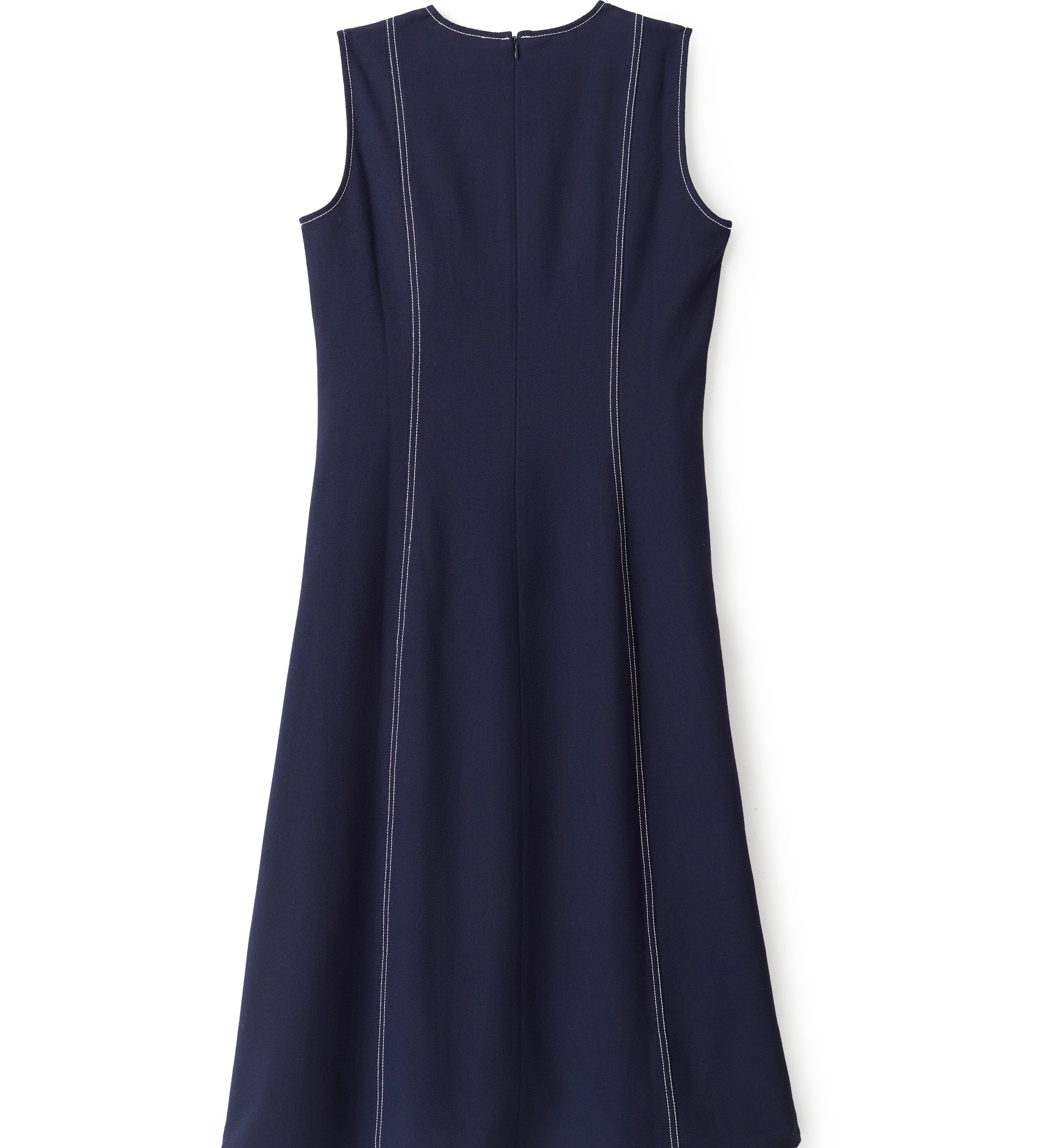 Cartolina - Rain Midi Dress - Dark Navy