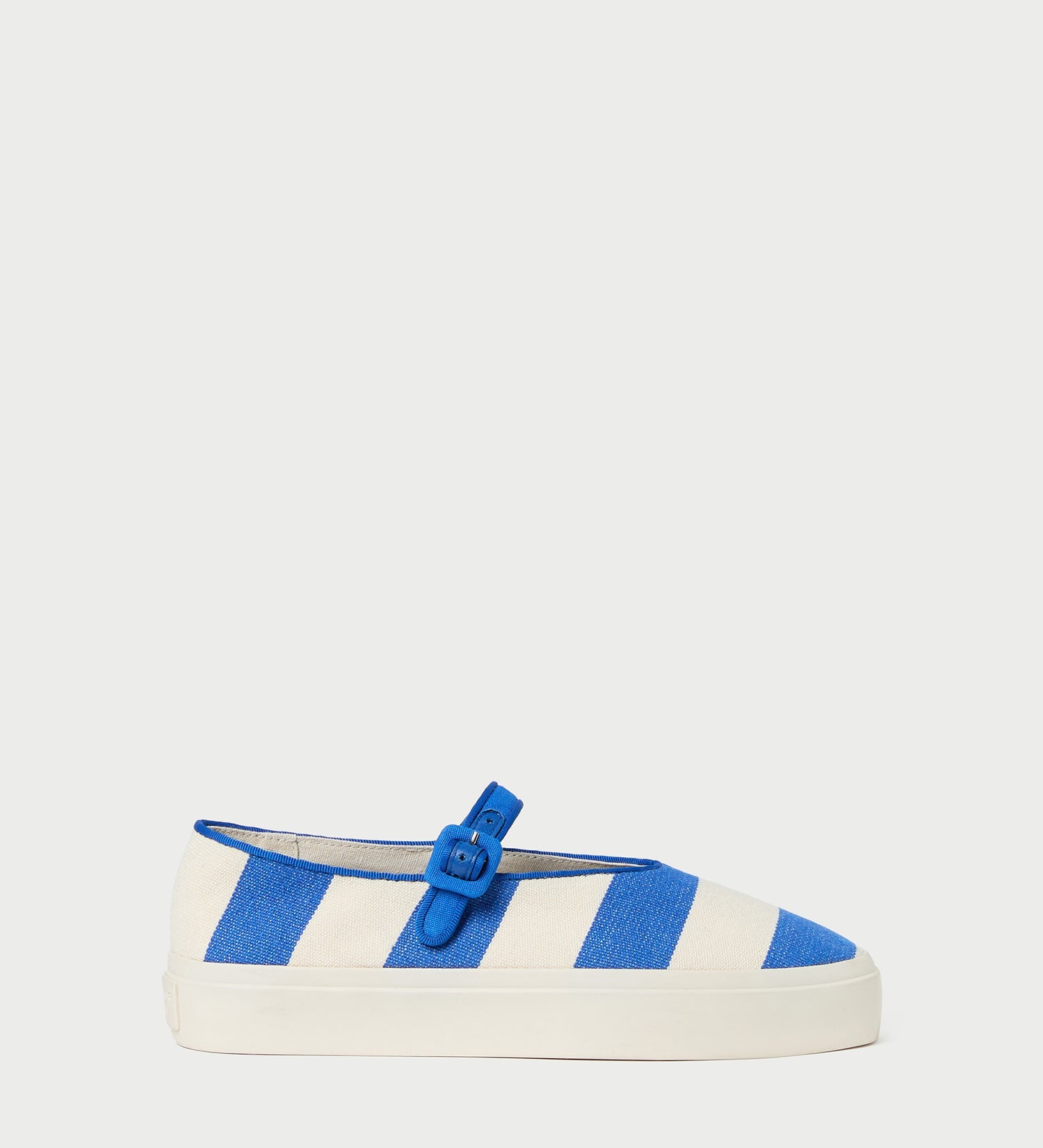Loeffler Randall - Cooper Blue Striped Mary Jane Sneaker