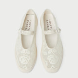 Loeffler Randall - Cooper Cream Lace Mary Jane Sneaker
