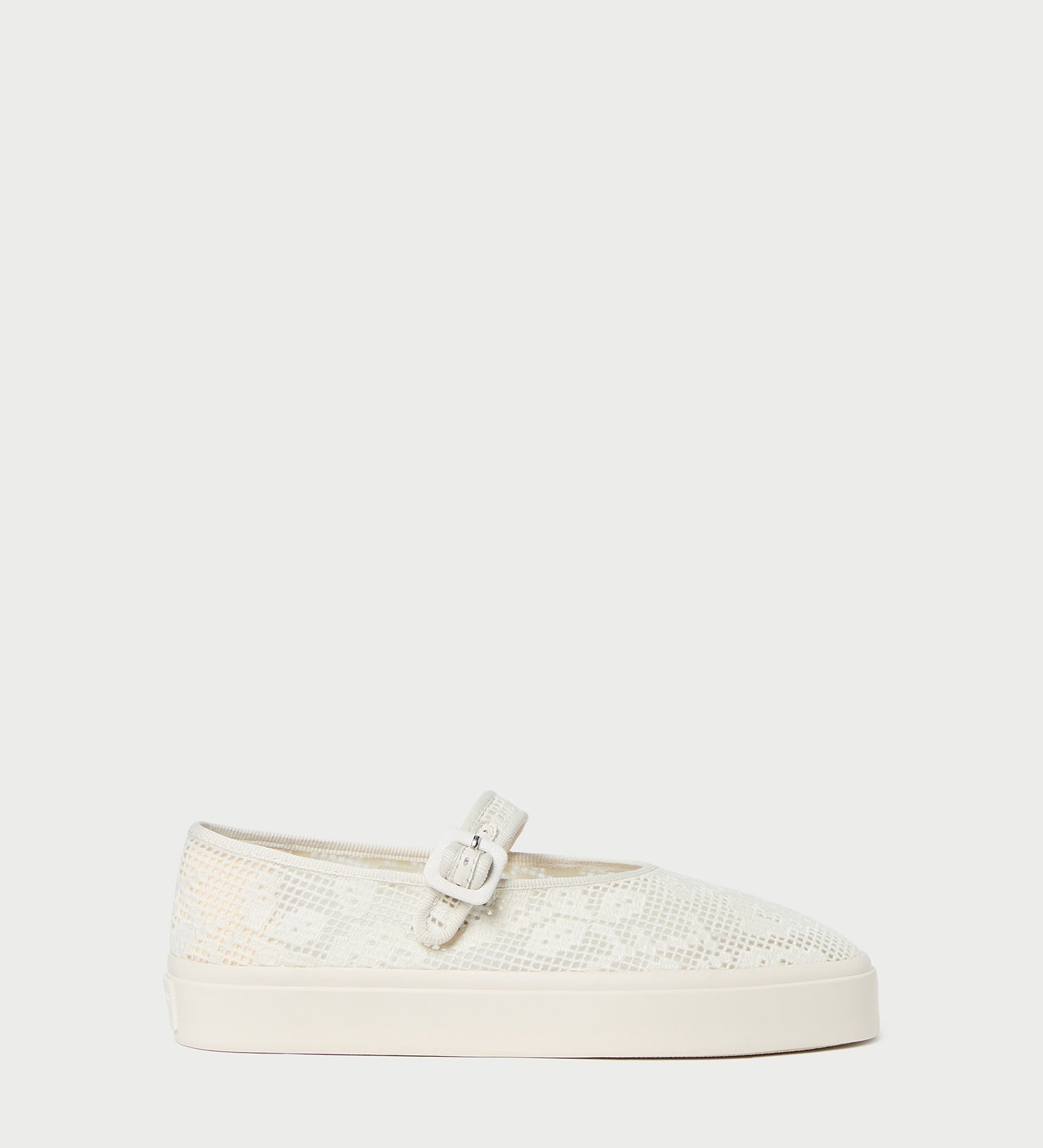 Loeffler Randall - Cooper Cream Lace Mary Jane Sneaker