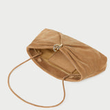 Loeffler Randall - Corrine Toffee Suede Gathered Clutch