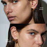Dorsey - 14K ALIENOR CUSHION - CUT EARRINGS IN CHAMPAGNE LAB DIAMOND, 14K YELLOW GOLD