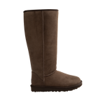 Image 1 of 4 - BROWN - Ugg Women's Classic Ultra Tall Boot is a sky-high version of the iconic style. Featuring a 15-inch shaft height, plush sheepskin lining, and an ultra-lightweight rubber outsole for comfort. Main Material: 17mm Twinface Sheepskin. Lining: 17mm Sheepskin. Insole: 17mm Sheepskin. Sole: Sugarcane EVA. Details: Overlock Stitch Seams. 