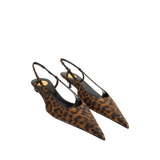 Saint Laurent - Secret Slingback Leopard Pumps