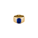 Dorsey - DAMIAN LAB BLUE SAPPHIRE CIGAR BAND, GOLD