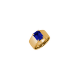 Dorsey - DAMIAN LAB BLUE SAPPHIRE CIGAR BAND, GOLD