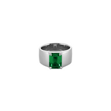 Dorsey - DAMIAN LAB EMERALD CIGAR BAND, SILVER