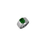 Dorsey - DAMIAN LAB EMERALD CIGAR BAND, SILVER