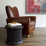 Lemieux Et Cie - Large Carved Wood Side Table from Cameroon