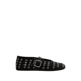 Alaïa - Lambskin Ballet Flats With Eyelets