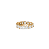 Dorsey - 14K DEMI ROUND AND EMERALD CUT ETERNITY BAND IN LAB DIAMOND, 14K YELLOW GOLD