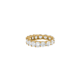 Dorsey - DEMI ROUND AND EMERALD CUT ETERNITY BAND IN MOISSANITE, 18K GOLD VERMEIL