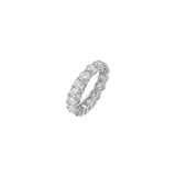 Dorsey - 14K DEMI ROUND AND EMERALD CUT ETERNITY BAND IN LAB DIAMOND, 14K WHITE GOLD
