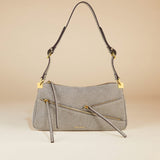 MANU ATELIER - Three Zipped Gray Denim
