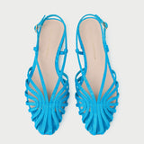Loeffler Randall - Devon Blue Moiré Slingback Sandal