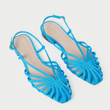 Loeffler Randall - Devon Blue Moiré Slingback Sandal