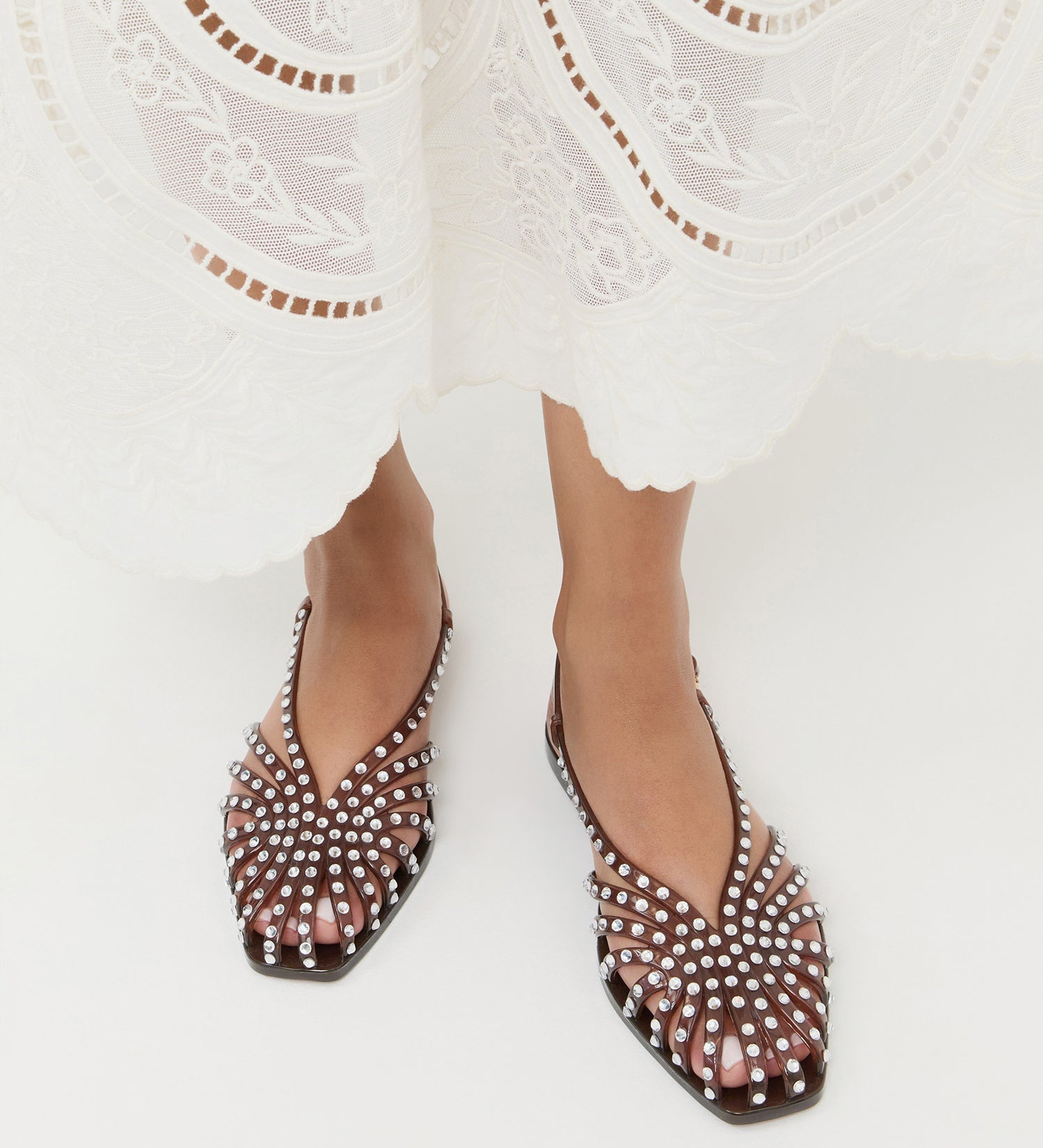 Loeffler Randall - Devon Brown Jelly Slingback Sandal
