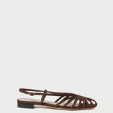 Loeffler Randall - Devon Chocolate Moiré Slingback Sandal