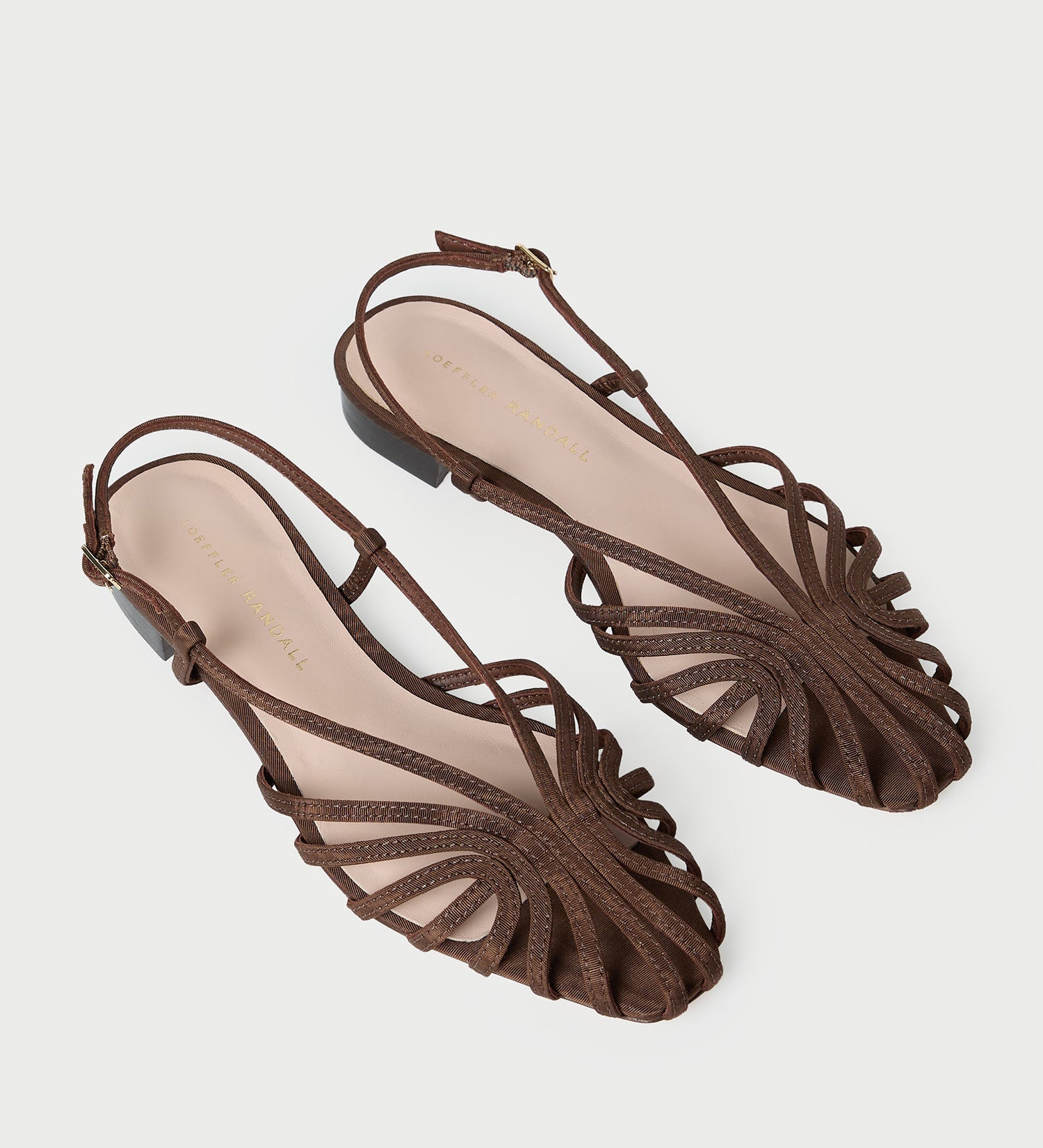 Loeffler Randall - Devon Chocolate Moiré Slingback Sandal