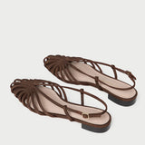 Loeffler Randall - Devon Chocolate Moiré Slingback Sandal