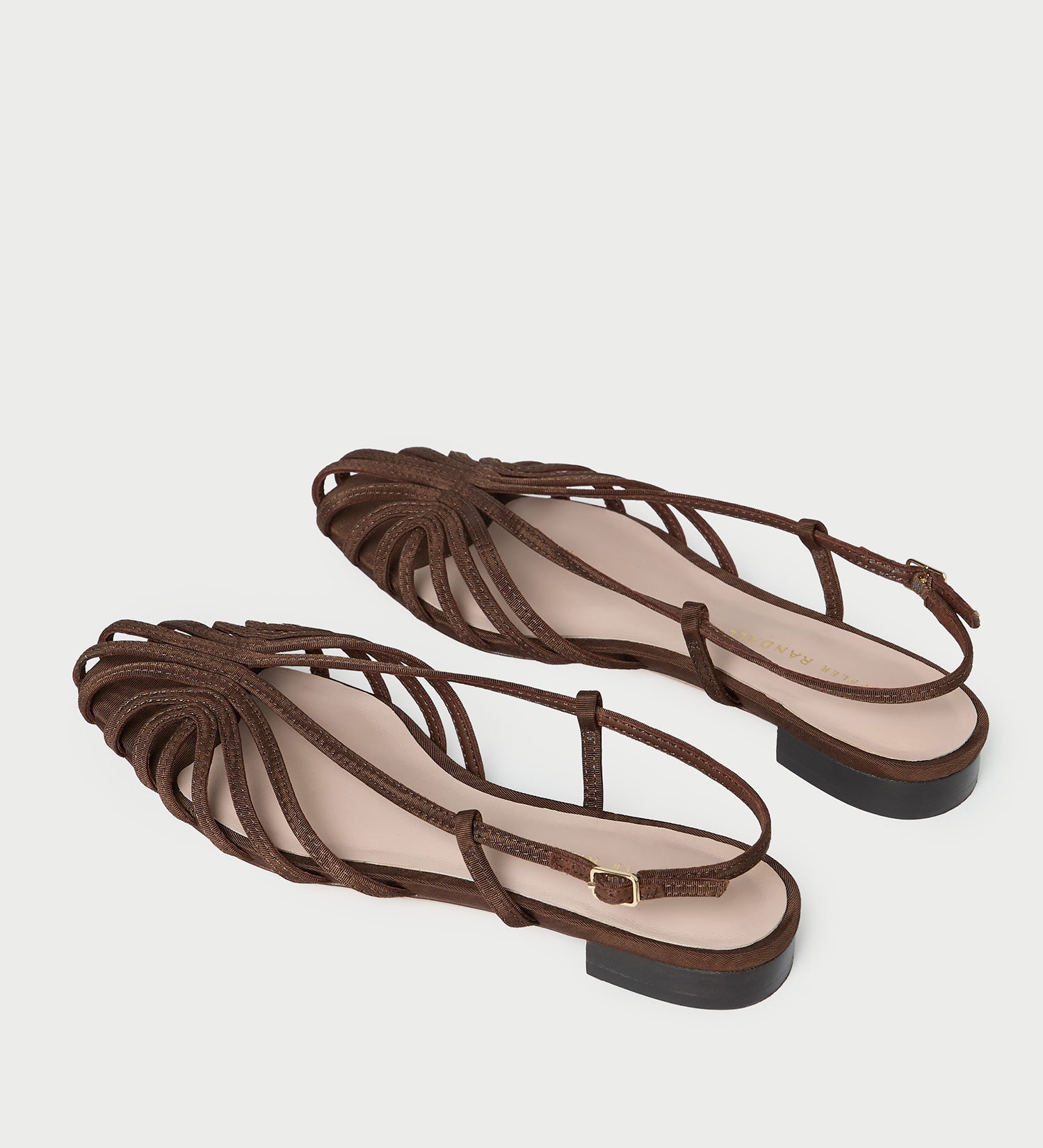 Loeffler Randall - Devon Chocolate Moiré Slingback Sandal