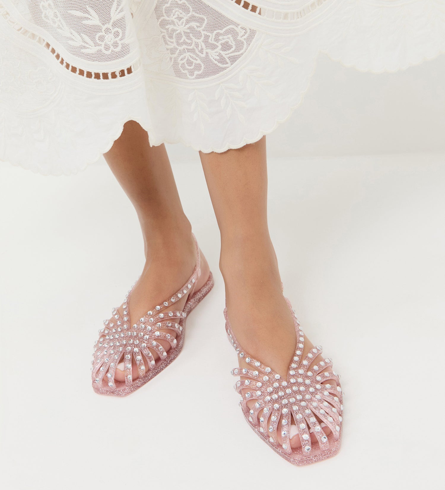Loeffler Randall - Devon Pink Jelly Slingback Sandal