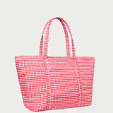 Loeffler Randall - Dina Red Gingham Embroidered Tote