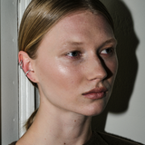 Dorsey - HINGED SINGLE ROW LAB WHITE SAPPHIRE EAR CUFF, SILVER