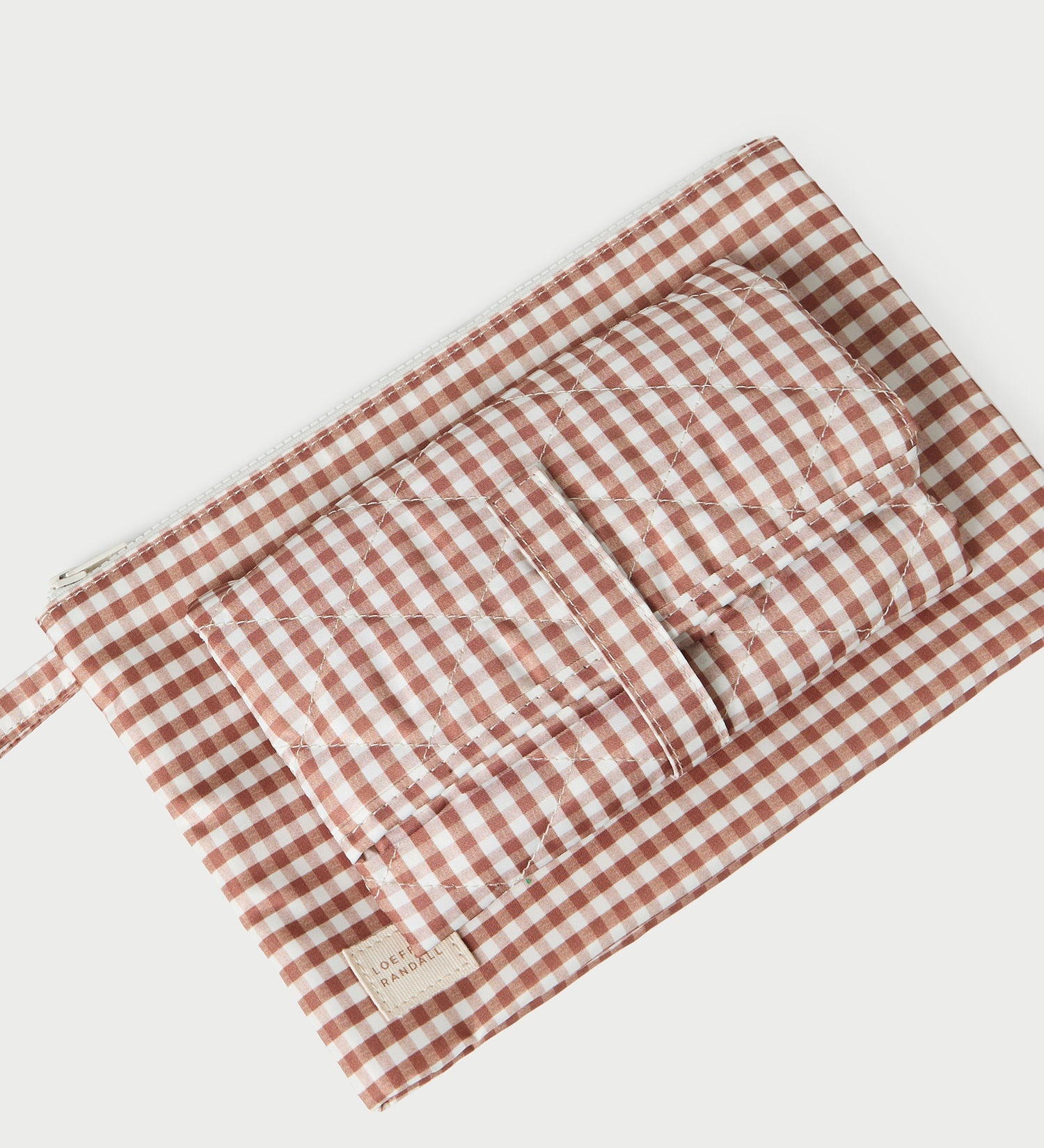 Loeffler Randall - Dottie Brown Gingham Changing Pad