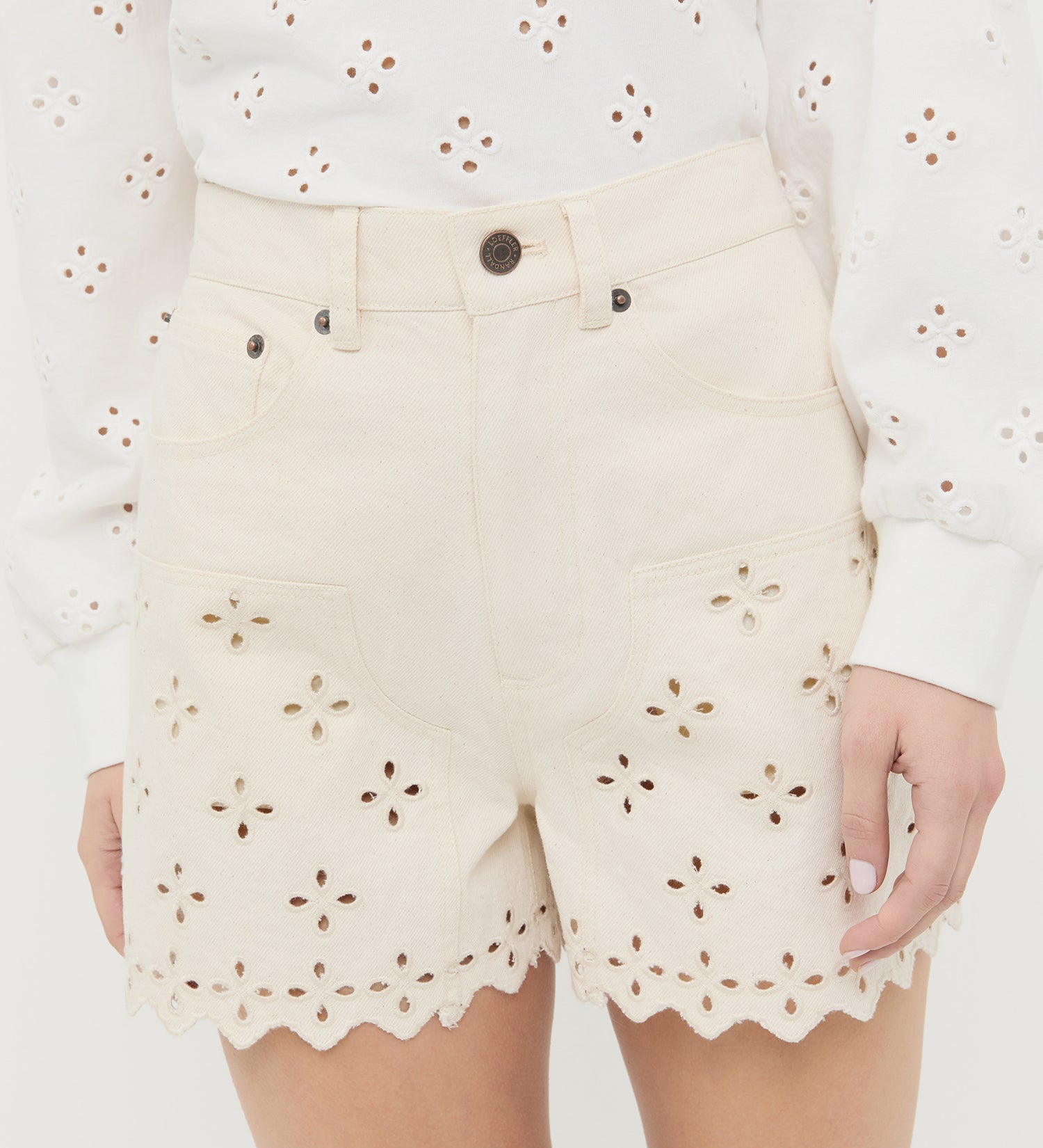 Loeffler Randall - Dover Embroidered Short