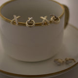 Kinn - Two Toned X Earrings